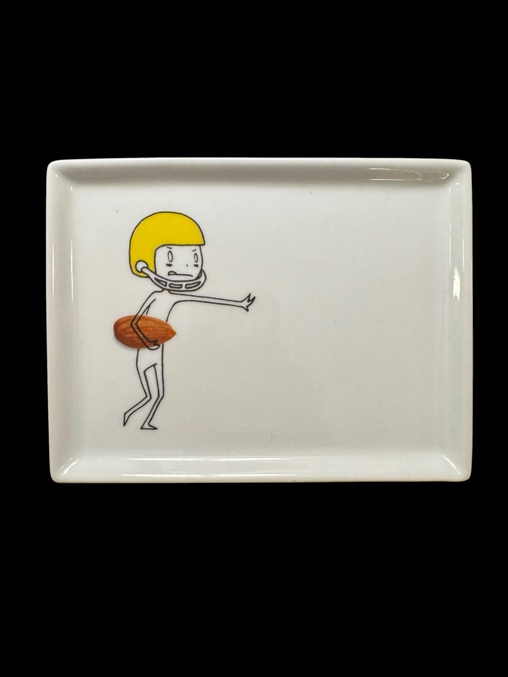CB2 Olive Football Almond Snack Plate